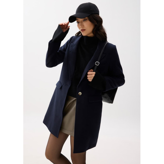 Classic Tailored Notch Lapel Coat