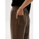 Leggy™ Elastic High Waist Vegan Leather Wide Leg Pants