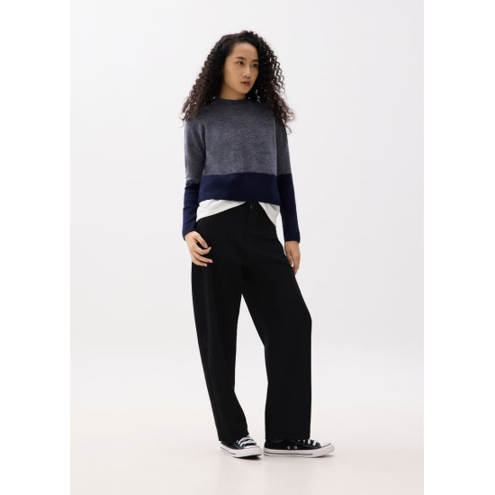 Mock Neck Colour Block Sweater