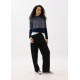 Mock Neck Colour Block Sweater