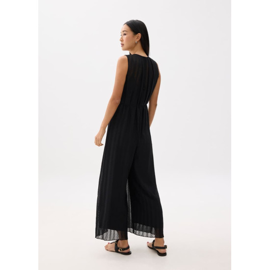 Relaxed Crinkled Wide Leg Jumpsuit