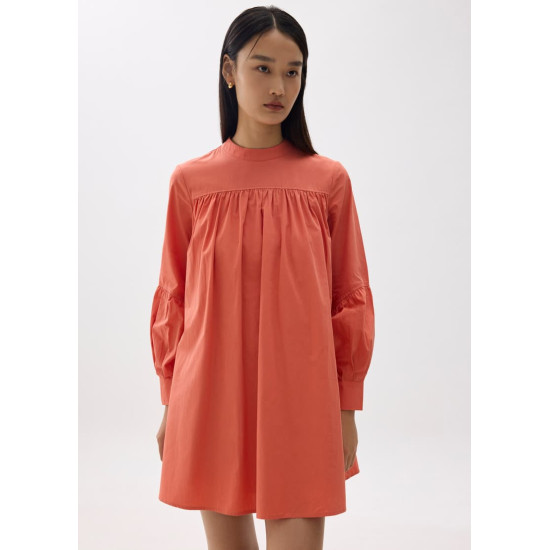 Tanisha Blouson Sleeve Ruched Babydoll Dress