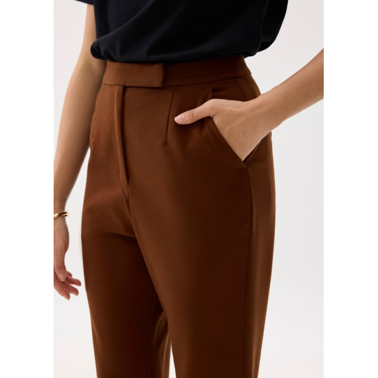 High Waist Ankle Length Boot Cut Pants