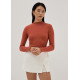 Camina Ribbed Knit Turtle Neck Top