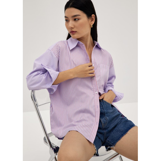 Eleora Striped Oversized Top