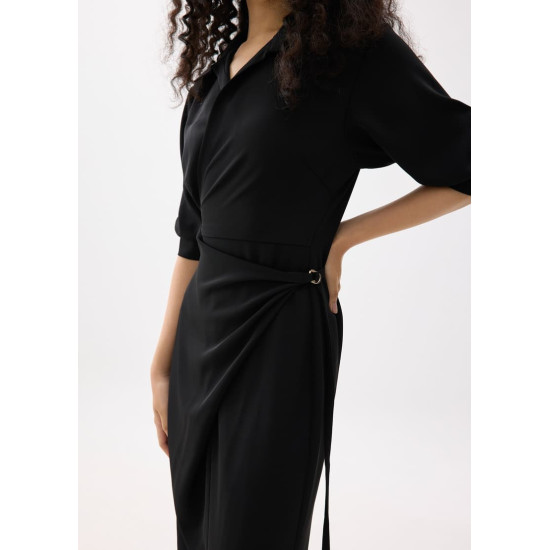 RuchedReady™ Xiu Wrap Midi Dress