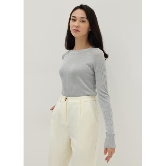 Wiley Lurex Glitter Ribbed Knit Top