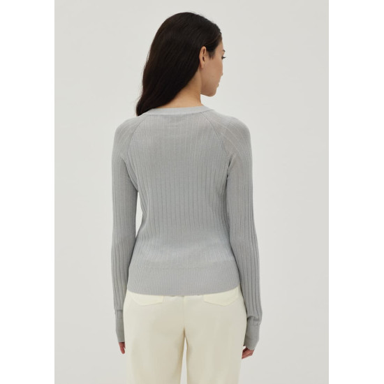 Wiley Lurex Glitter Ribbed Knit Top