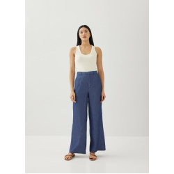 Lany Chambray Straight Leg Pants