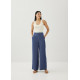 Lany Chambray Straight Leg Pants