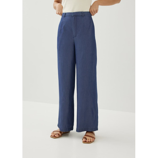 Lany Chambray Straight Leg Pants