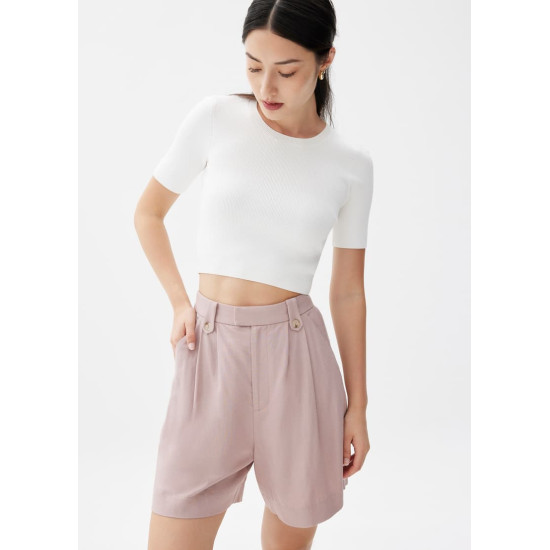 Linen A-line Shorts