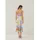 Zandra Flare Midaxi Skirt in Tropical Mirage