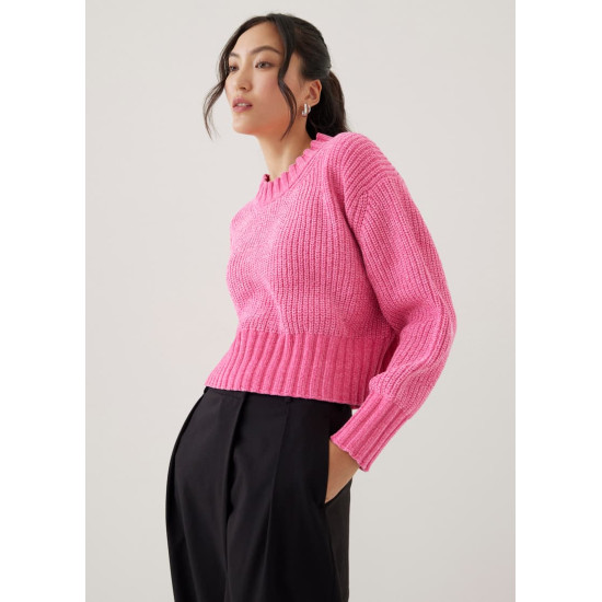 Vidya Crop Knit Sweater