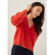 Gayla Fuzzy Knit V-neck Cardigan