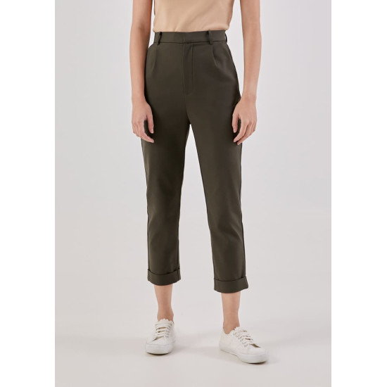 Alby Tailored Peg Leg Chino Pants