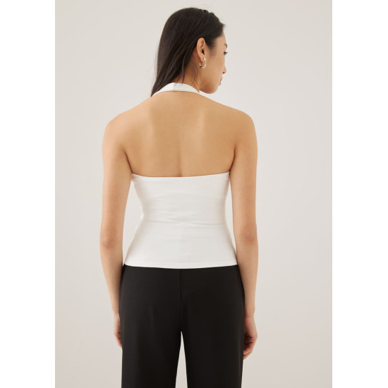 Zadie Padded Jersey Halter Top