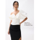 Padded Asymmetric Puff Sleeve Top