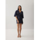 Mitch Linen Faux Wrap Dress