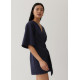 Mitch Linen Faux Wrap Dress