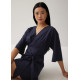 Mitch Linen Faux Wrap Dress