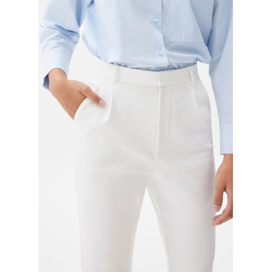 Lynn Tailored Peg Leg Chino Pants