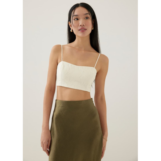 Cassia Organza Crop Camisole Top