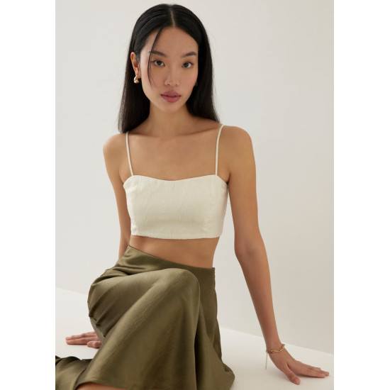 Cassia Organza Crop Camisole Top