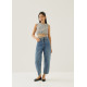 Larson Textured Gingham Crop Top