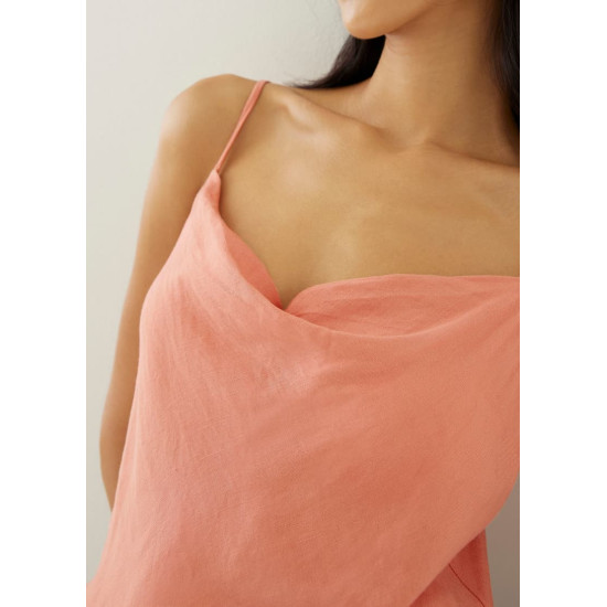 Vita Linen Cowl Neck Camisole Top