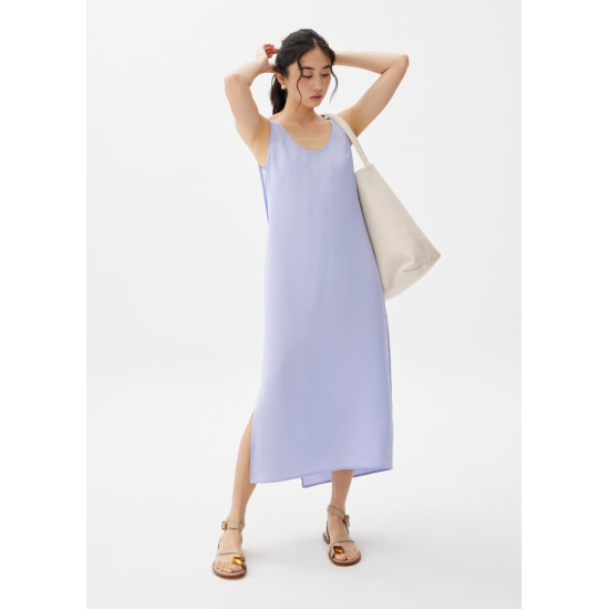 Scoop Neck Column Midaxi Dress