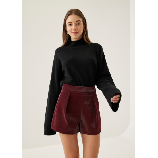 Tyla Pleather Tailored Shorts