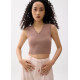 Sree Knit V-neck Crop Top