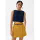 Belted A-line Skort