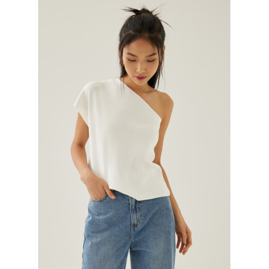 Lotty Asymmetric Knit Toga Top