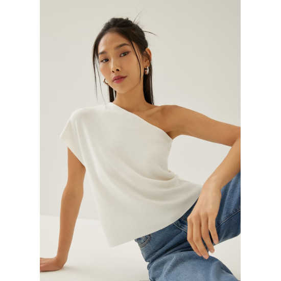 Lotty Asymmetric Knit Toga Top