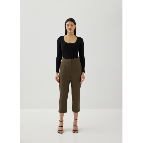 Roxanne Cotton Tailored Peg Leg Pants