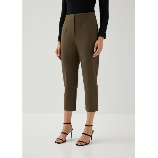 Roxanne Cotton Tailored Peg Leg Pants