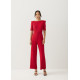 Chana Straight Leg Puff Sleeve Jumpsuit