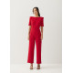 Chana Straight Leg Puff Sleeve Jumpsuit