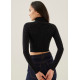 Porshe Knit Turtleneck Crop Top