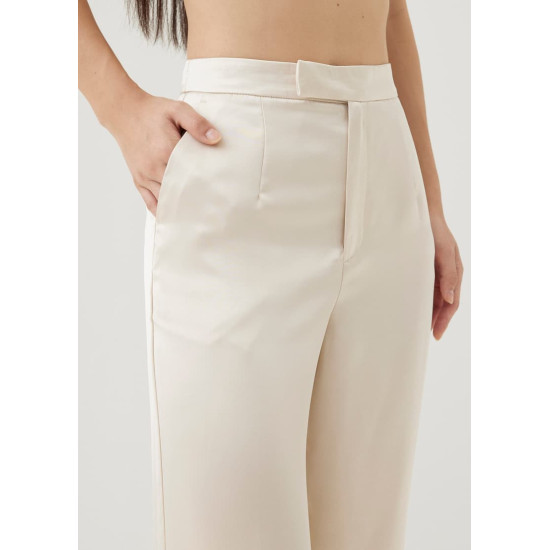 Myka Tailored Satin Straight Leg Pants