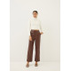 Francey Pleather Straight Leg Pants