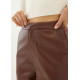 Francey Pleather Straight Leg Pants