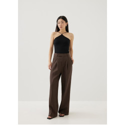 Rasha Mid Waist Tailored Straight Leg Pants