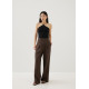 Rasha Mid Waist Tailored Straight Leg Pants