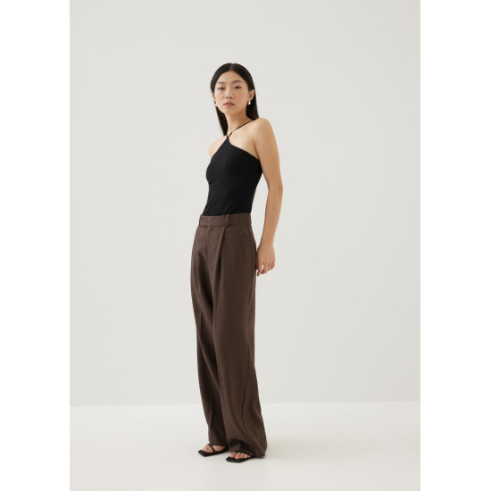 Rasha Mid Waist Tailored Straight Leg Pants