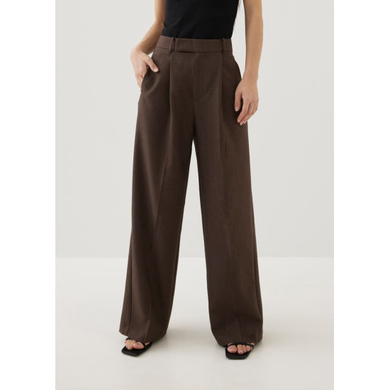 Rasha Mid Waist Tailored Straight Leg Pants