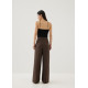 Rasha Mid Waist Tailored Straight Leg Pants