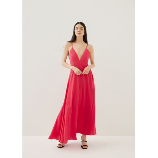 Kaleni Padded Plunge Maxi Dress